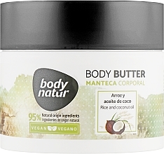 Fragrances, Perfumes, Cosmetics Rice & Coconut Body Butter - Body Natur Rice and Coconut Oil Body Butter