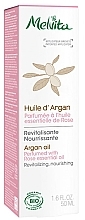 Organic Argan Oil - Melvita Organic Nourishing Argan Oil Perfumed With Rose Essential Oil — photo N1