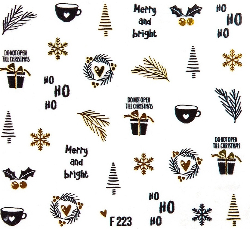 Christmas 2020 - Peggy Sage Nail Water Stickers  — photo N1