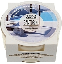 Fragrances, Perfumes, Cosmetics Scented Candle - House of Glam Santorini SPA Candle (mini size)