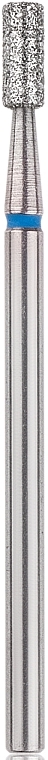 Diamond Nail File Drill Bit, cylinder, L-6,0 mm, 2.5 mm, blue - Head The Beauty Tools — photo N1