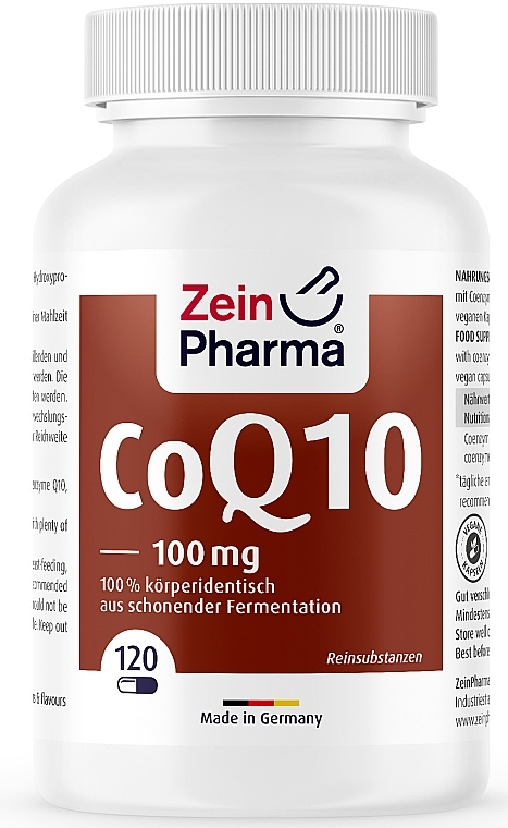 Coenzyme Q10 Food Supplement, 100 mg - Zein Pharma Coenzyme Q10 Capsules 100 mg — photo N1