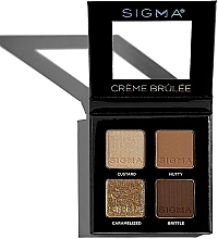 Eyeshadow Palette - Sigma Beauty Creme Brulee Eyeshadow Quad — photo N1