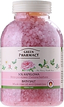 Bath Salt "Musk Rose and Green Tea" - Green Pharmacy — photo N1