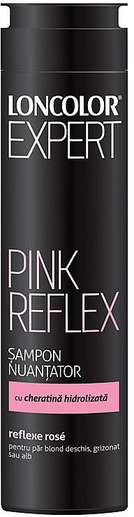 Coloring Shampoo for Blonde & Gray Hair - Loncolor Expert Pink Reflex Shampoo — photo N1