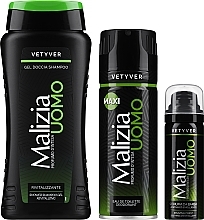 Set - Malizia Uomo Vetiver (edt deo/175ml + show gel/250ml + shav foam/50ml) — photo N1