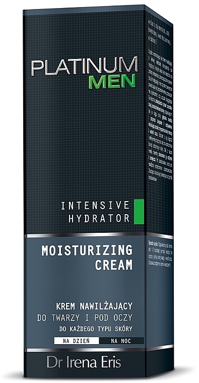 Moisturizing Face and Eye Cream - Dr Irena Eris Platinum Men Intensive Hydrator Day Cream — photo N1