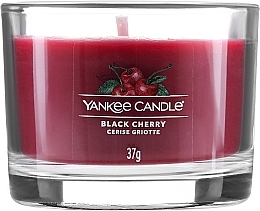 Scented Candle Set "Sweet Cherry" - Yankee Candle Black Cherry (candle/3x37g) — photo N5