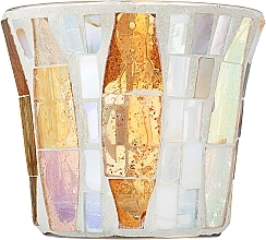 Fragrances, Perfumes, Cosmetics Votive Candle Holder - Yankee Candle Gold Wave Mosaic Votive Holder