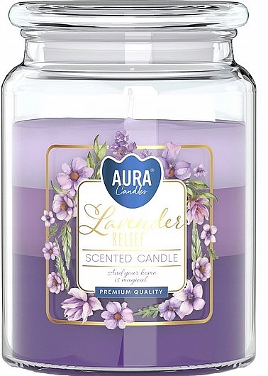 Lavender Scented Candle in Jar - Bispol Scented Candle — photo N1