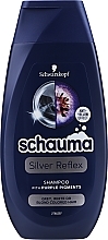 Gray Hair Shampoo - Schwarzkopf Schauma Silver Reflex Anti-Yellow Shampoo — photo N2