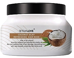Fragrances, Perfumes, Cosmetics Refreshing Hair Mask - Sersanlove Hair Film Coconut Silky Refreshing Hair Mask