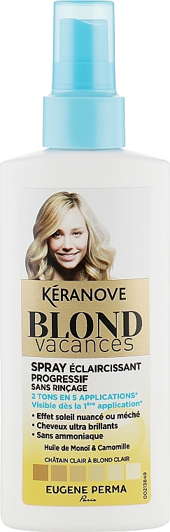 Spray Tonic for Natural Lightening - Eugene Perma Keranove Laboratoires Blond Vacances Highlighting Spray Without Rinse — photo N1