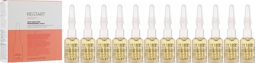 Anti Hair Loss Ampoules - Revlon Professional Restart Density Anti-Hairloss Professional Vials — photo N1