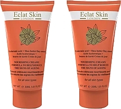 Set - Eclat Skin London Hyaluronic Acid+Shea Butter Day Cream (f/cr/2x50ml) — photo N3