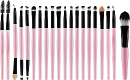 Fragrances, Perfumes, Cosmetics Makeup Brush Set, black and pink, 20 pcs - Beauty Design