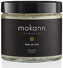 Fragrances, Perfumes, Cosmetics Coffee & Tobacco Salt Body Scrub - Mokann Cosmetics Body Salt Scrub Coffee & Tobacco