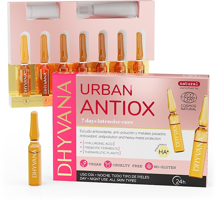 Face Ampoules 'Urban Antiox' - Dhyvana Urban Antiox Ampoules — photo N1