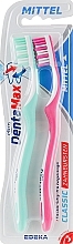 Classic Toothbrush, medium, turquoise+pink - Elkos Dental — photo N1