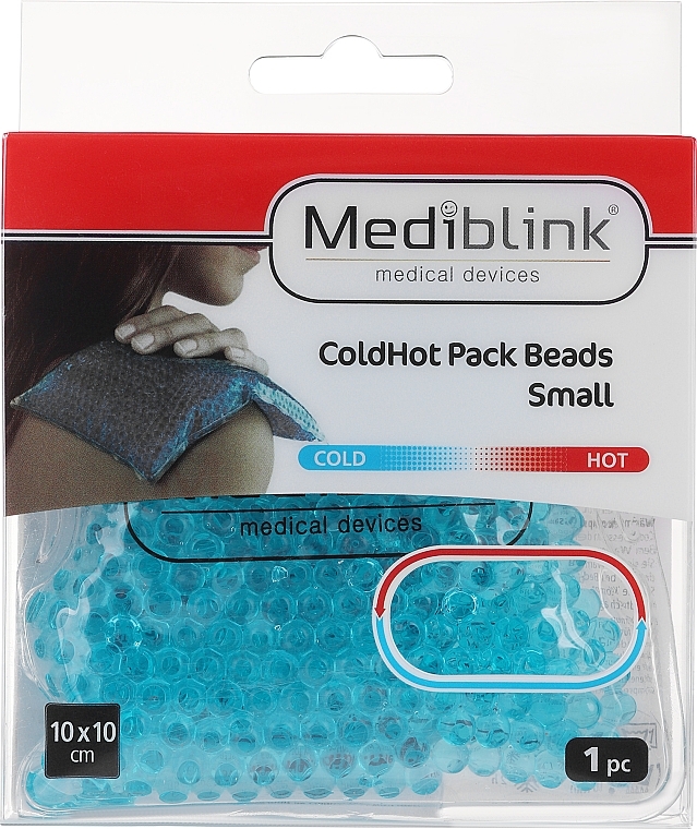 Cold & Hot Compress with Gel Balls, 10x10 cm - Mediblink ColdHot Pack Beads Small — photo N1