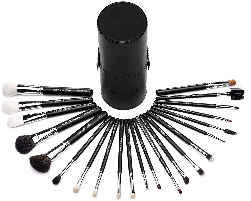 Powder & Eyeshadow Brush - Anna Naumenko Angled Eyeshadow Brush — photo N28