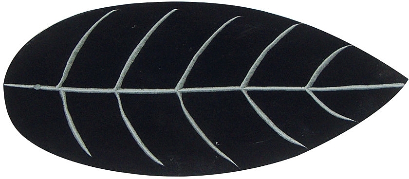 Black Leaf Soapstone Incense Holder - Himalaya dal 1989 Flame Incense Holder — photo N1