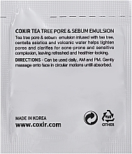 GIFT! Face Emulsion - Coxir Tea Tree Pore & Sebum Emulsion (sample) — photo N2