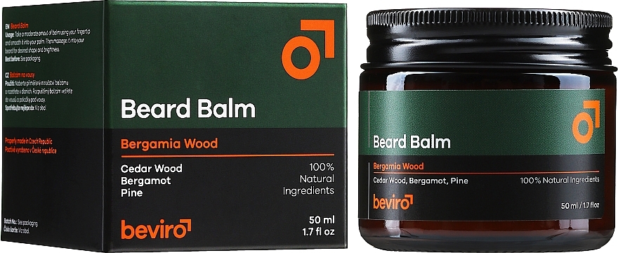 Beard Balm - Beviro Bergamia Wood Beard Balm — photo N3