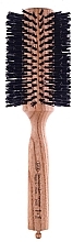 Fragrances, Perfumes, Cosmetics Thermal Brush with Wooden Handle & Boar Bristles d75mm - 3ME Maestri Triangle Brush