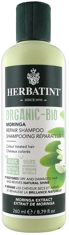 Organic Repairing Shampoo - Herbatint Organic Moringa Repair Shampoo — photo N1