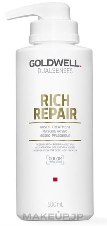 Hair Mask "Care in 60 Sec" - Goldwell Dualsenses Rich Repair 60sec Treatment — photo 25 ml