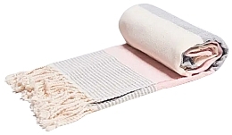 Hammam Towel, pink-grey - Yeye Cruise  — photo N1