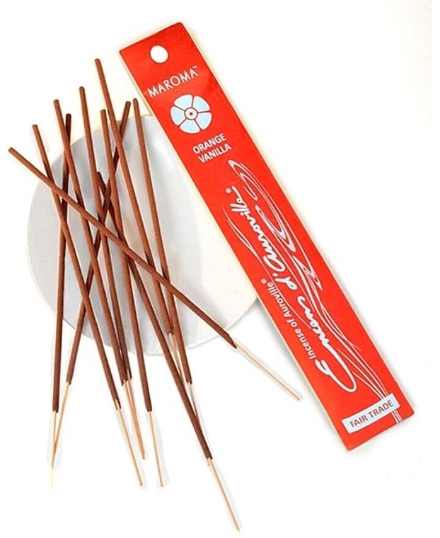 Orange & Vanilla Incense Sticks - Maroma Encens d'Auroville Stick Incense Orange Vanilla — photo N3