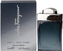 Fragrances, Perfumes, Cosmetics Salvatore Ferragamo Subtil pour Homme - Eau de Toilette (mini size)