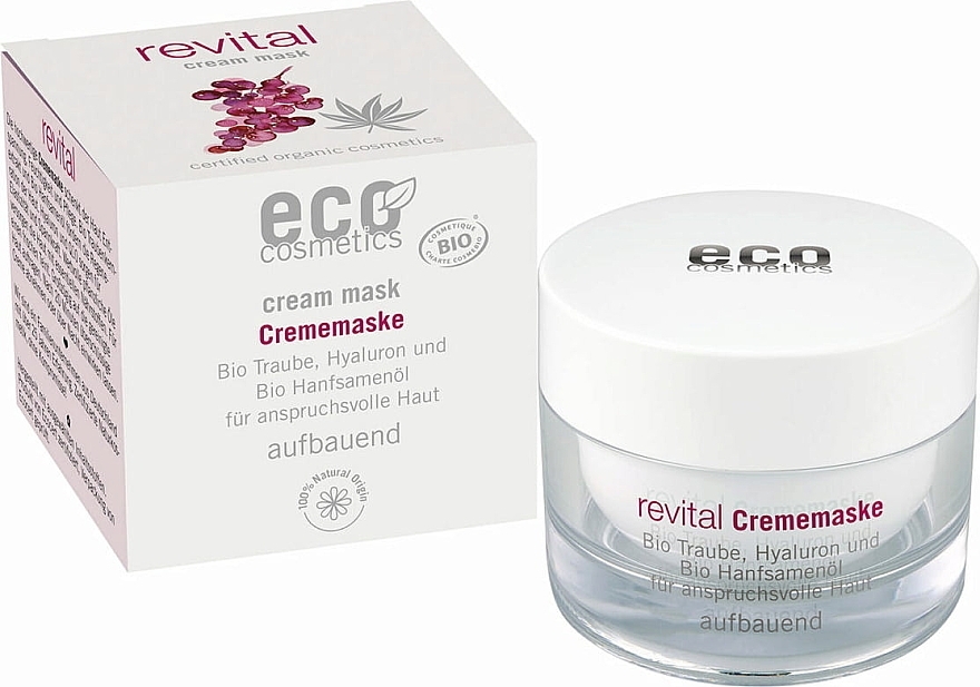 Face Cream Mask - Eco Cosmetics Cream Mask — photo N1