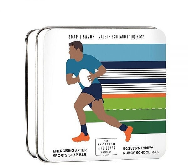 Soap "Rugby" - Scottish Fine Soaps Rugby Sports Soap In A Tin — photo N1