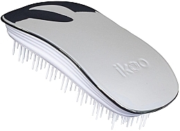 Fragrances, Perfumes, Cosmetics Hair Brush - Ikoo Home Silver White Brush