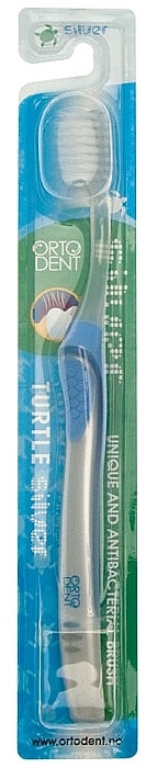 Silver Toothbrush, blue - Orto-Dent Midi Toothbrush — photo N1