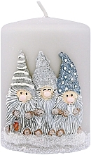 Fragrances, Perfumes, Cosmetics Christmas Gnomes Candle, 7x10cm, grey - Artman Christmas Gnomes Candle