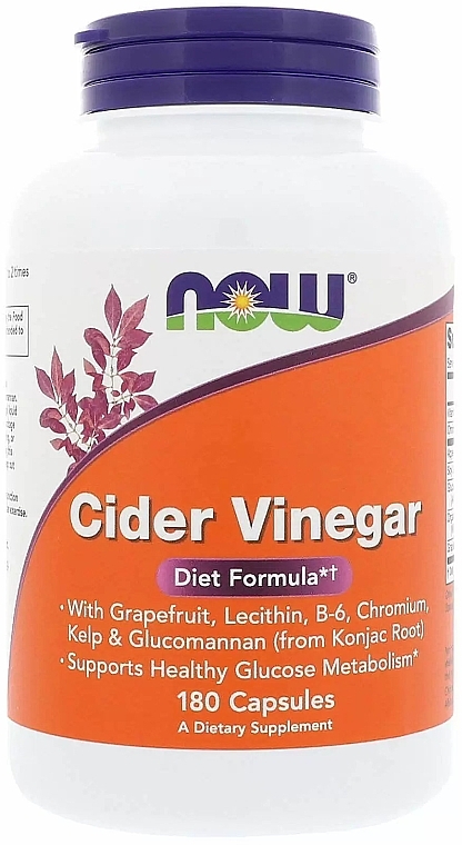Cider Vinegar Dietary Supplement - Now Foods Cider Vinegar — photo N1