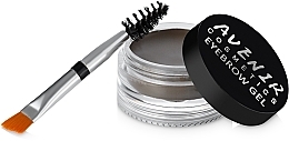 Eyebrow Gel - Avenir Cosmetics Premium Eyebrow Gel (Graphit) — photo N2