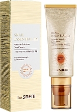 Fragrances, Perfumes, Cosmetics Snail Mucin Sunscreen - The Saem Snail Essential EX Wrinkle Solution Sun Cream SPF50+ PA+++