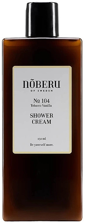 Shower Cream - Noberu Of Sweden №104 Tobacco Vanilla Shower Cream — photo N2
