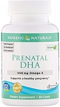 Vegan Dietary Supplement for Pregnant Women "Omega-3", 500 mg - Nordic Naturals Prenatal DHA — photo N1