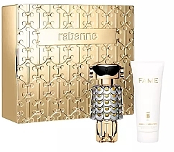 Fragrances, Perfumes, Cosmetics Paco Rabanne Fame - Set (edp/80 ml + b/lot/100 ml)