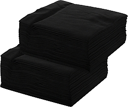 Towels in Box, 40x70cm, 55g/m2, 50pcs, black - Doily — photo N2