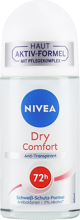 72H Protection & Comfort Roll-On Deodorant - Nivea Deodorant Dry Comfort Roll-On — photo N1