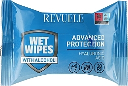 Fragrances, Perfumes, Cosmetics Wet Wipes with Hyaluronic Acid - Revuele Advanced Protection Wet Wipes Hyaluronic Acid
