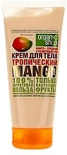 Fragrances, Perfumes, Cosmetics Tropical Mango Body Cream - Organic Shop Body Cream