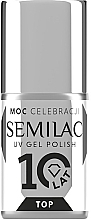 Fragrances, Perfumes, Cosmetics No Wipe Top Coat - Semilac 10Years Limited Edition Top No Wipe Sparkle Diamond